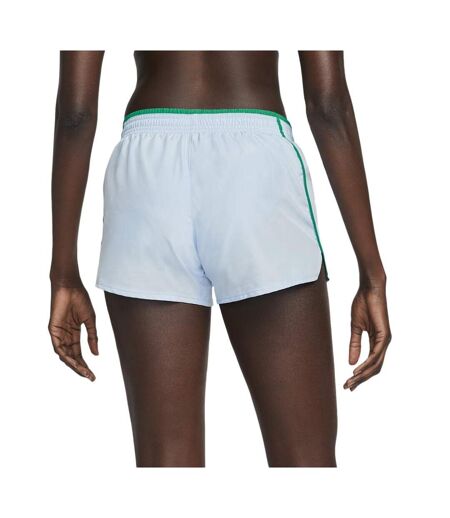 Short de sport bleu/vert femme nike run - xs
