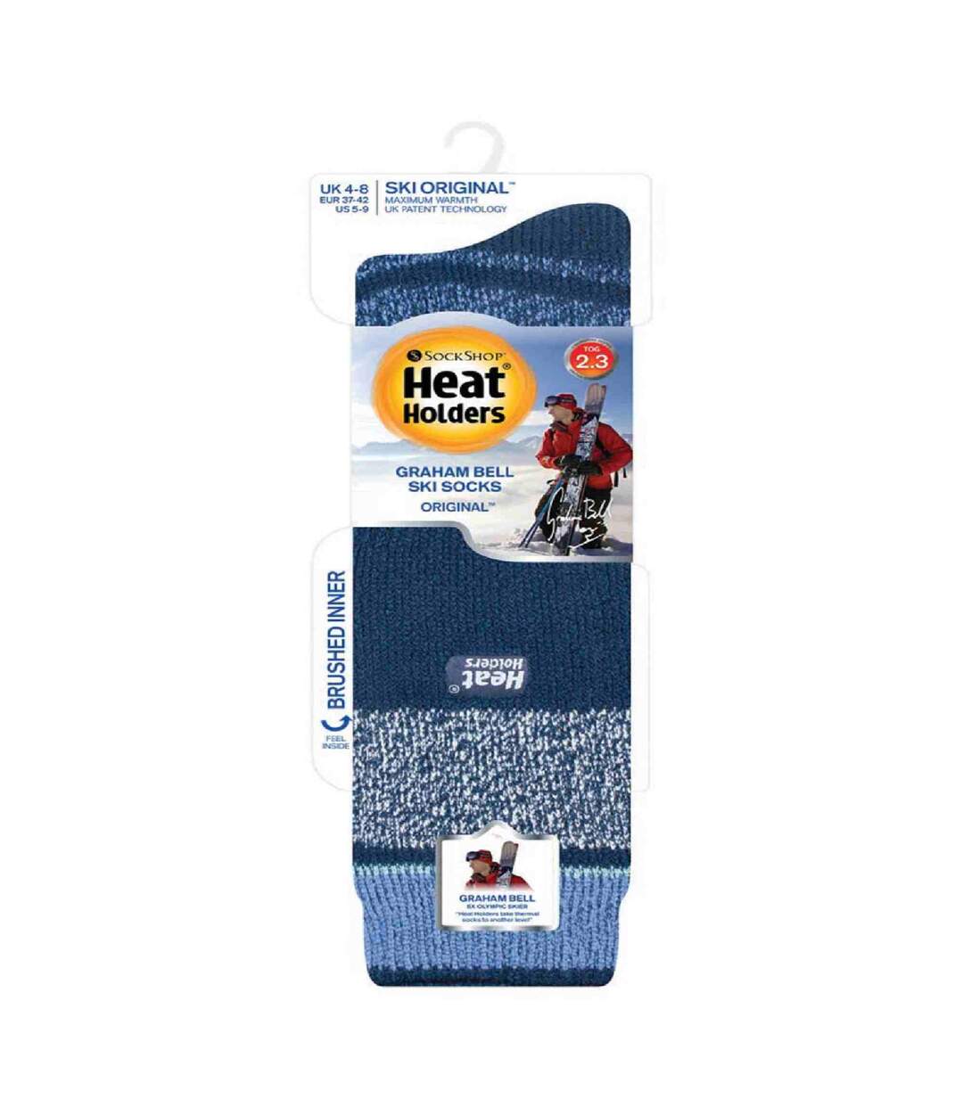 Chaussettes de Ski Femme Thermiques avec Rayures-2