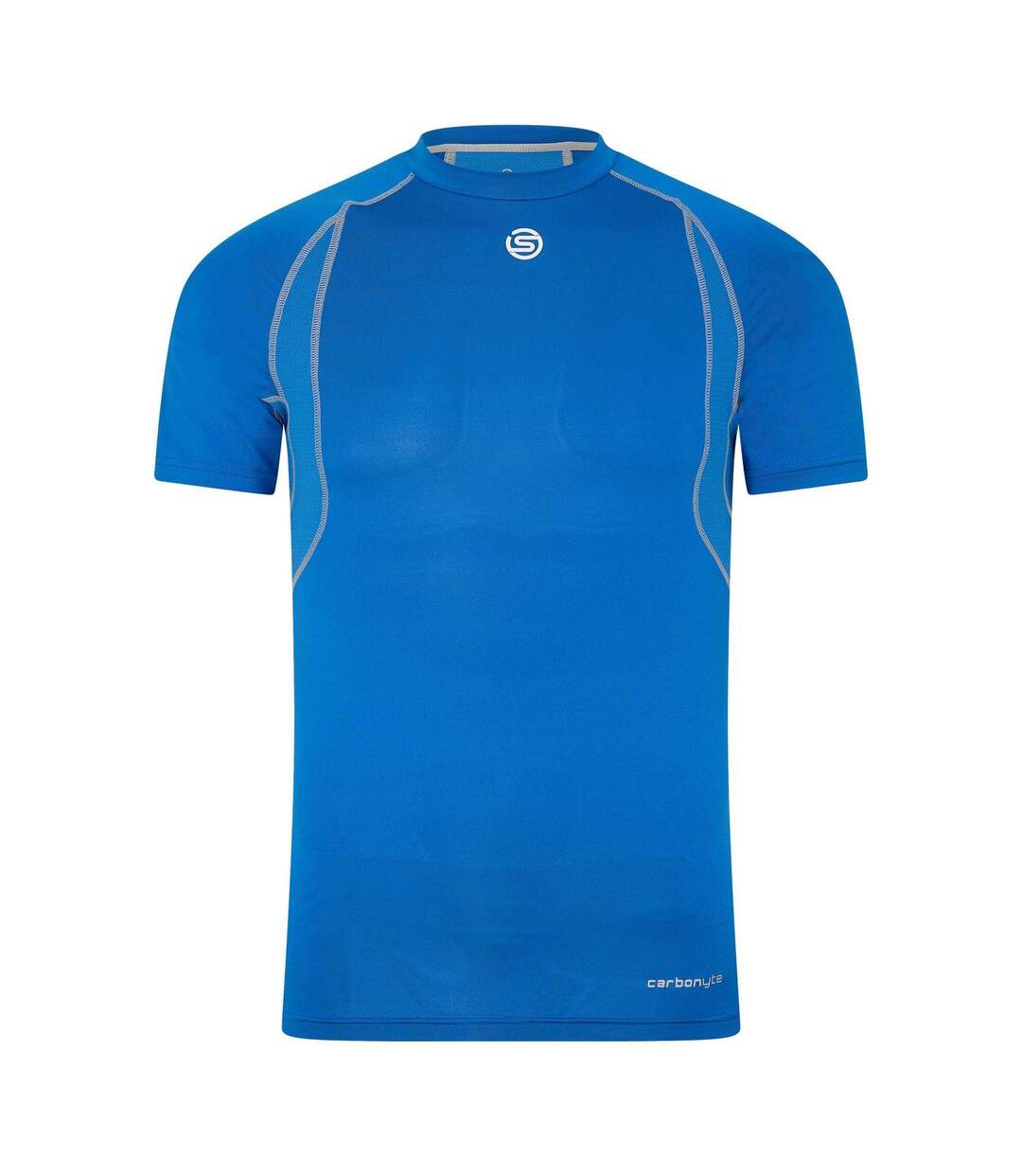 Mens Carbonyte Contrast Detail Base Layer Top Blue Skins-1