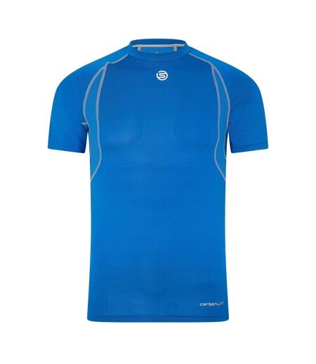 Mens Carbonyte Contrast Detail Base Layer Top Blue Skins
