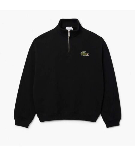 Sweat Style Badge Accent Adulte Noir Lacoste