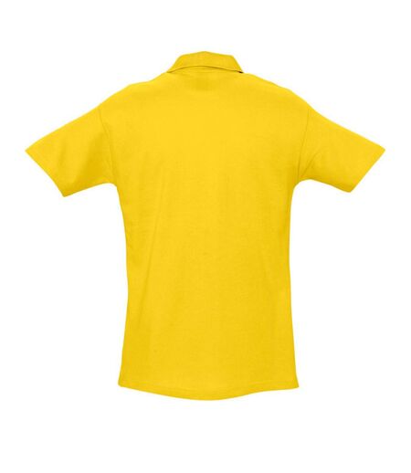 SOLS Mens Spring II Short Sleeve Heavyweight Polo Shirt (Gold) - UTPC320