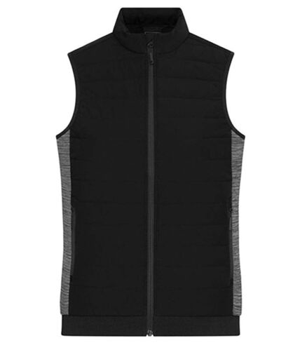 Bodywarmer de travail matelassé - Femme - JN1863 - noir et gris carbone