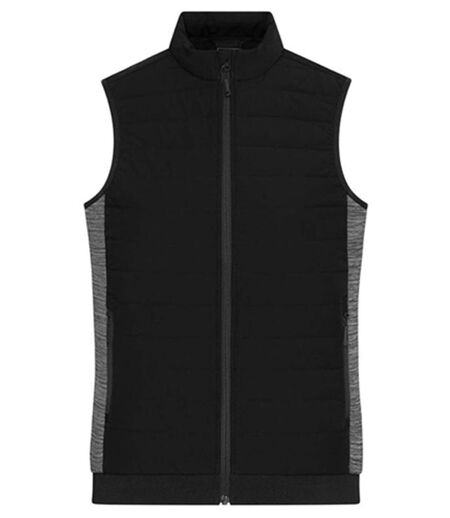 Bodywarmer de travail matelassé - Femme - JN1863 - noir et gris carbone