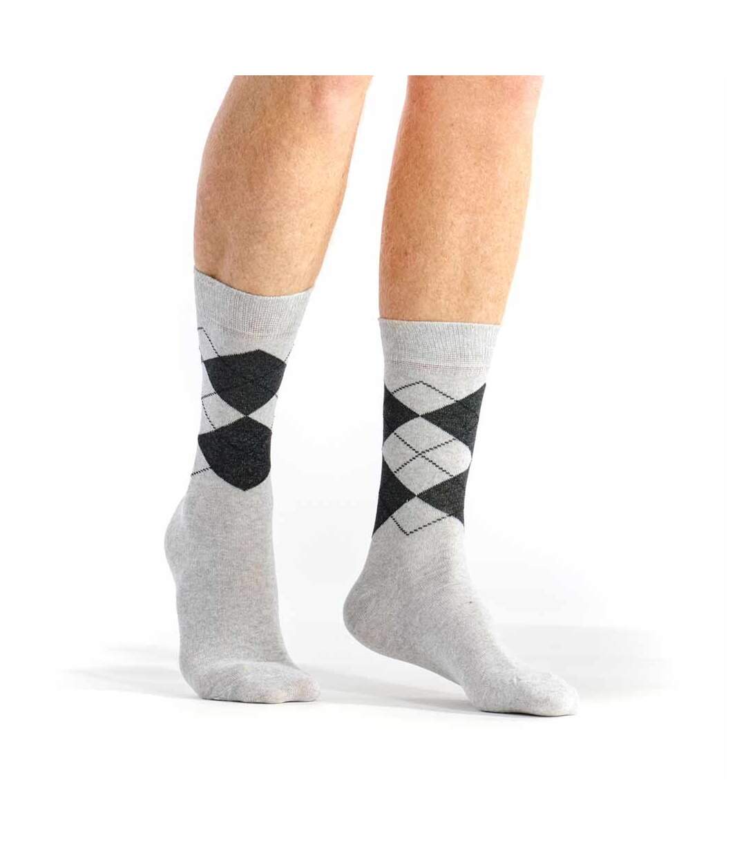 Chaussettes homme claires Intarsia-1