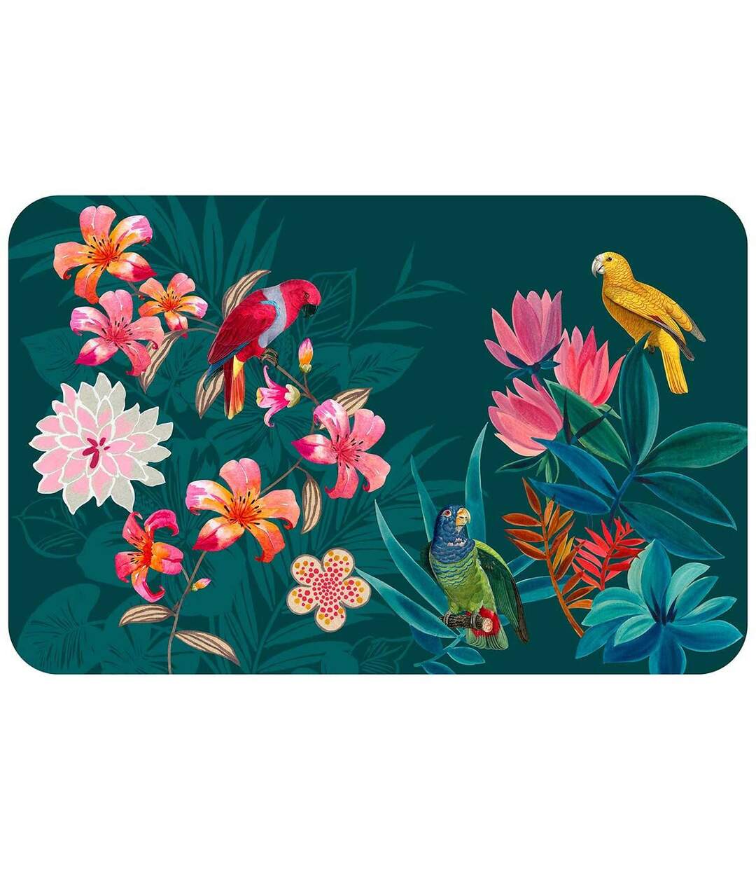 Set de Table Imprimé Exotic Paradise 28x44cm Bleu-1