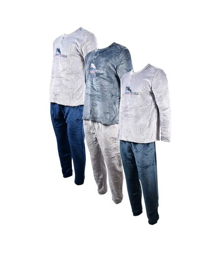 Pyjama Homme Long SWEET SECRET J2084 POLAIRE GRIS