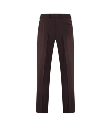 Mens Regular Formal Trousers Burgundy Ted Baker