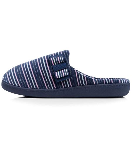 Isotoner Chaussons Mules femme velours semelle ergonomique