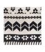 Tapis Déco à Franges Pailo 120x170cm Noir & Blanc-2