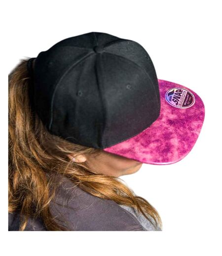 Casquette Ajustable Bronx Noir Rose Result Headwear