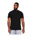 Mens Muscles Combed Ringspun Cotton Tall T-shirt Black Casual Classics-1