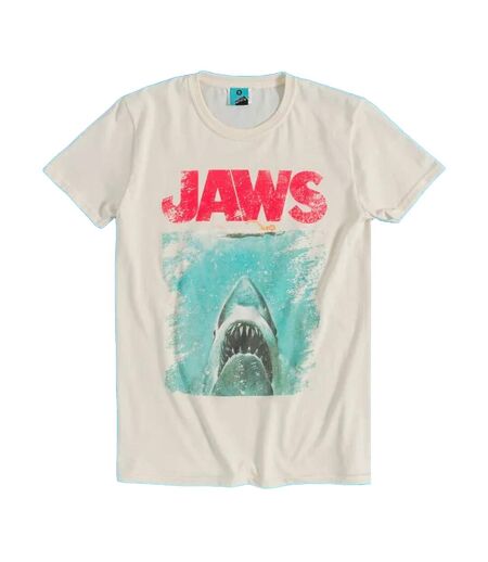 T-shirt Motif/style Poster Du Film Adulte Beige Jaws