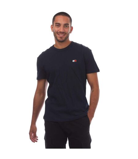 Mens Tonal Badge T-shirt Blue Tommy Jeans