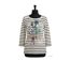 MAYFLOWER KA9631A - Tee-shirt manches 3/4 en coton stretch à imprimé graphique marine et blanc-3