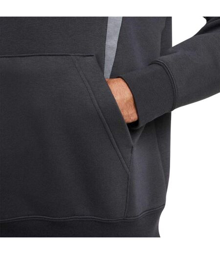 Mens Air Fleece Pullover Hoodie Black Fir White Nike