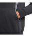 Mens Air Fleece Pullover Hoodie Black Fir White Nike-4