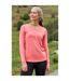 Womens/ladies panna long-sleeved top pink Mountain Warehouse