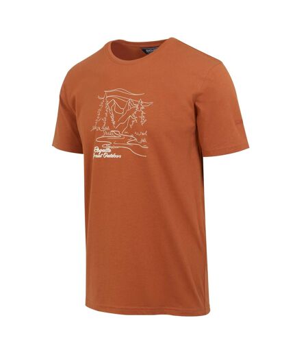 Regatta Mens Cline VIII River T-Shirt (Baked Clay)