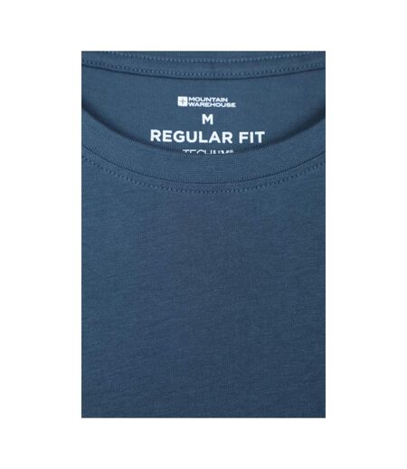 Mens London Short-sleeved T-shirt Dark Blue Mountain Warehouse