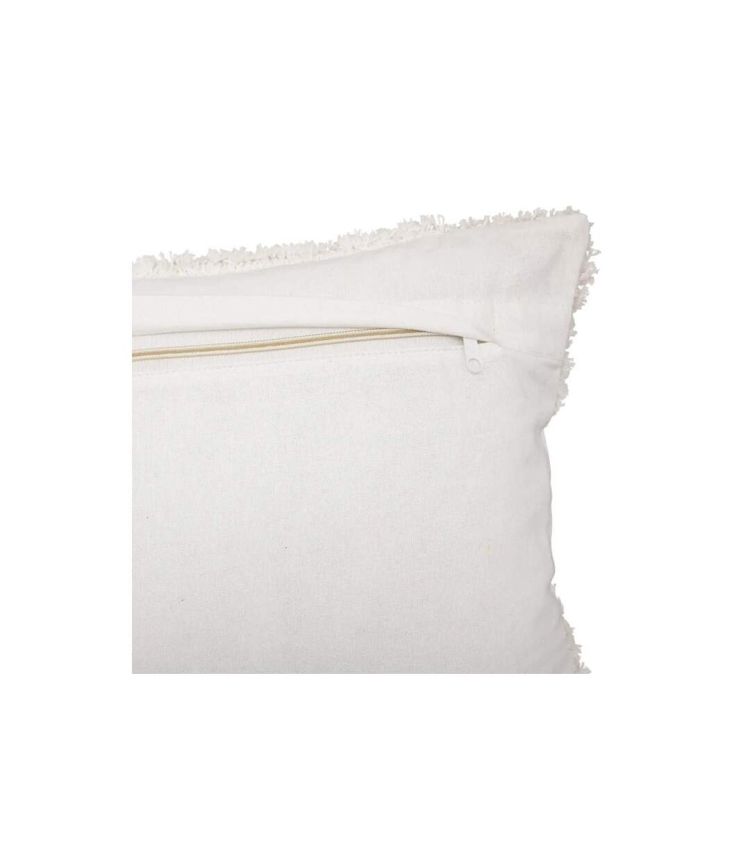 Housse de Coussin Tufté 30x50cm Ivoire & Lin-2