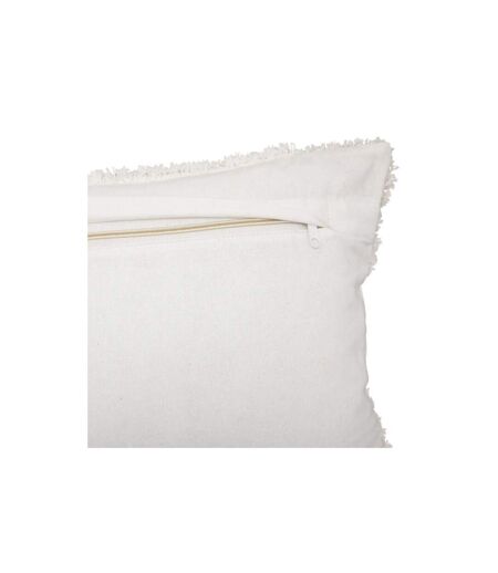Housse de Coussin Tufté 30x50cm Ivoire & Lin