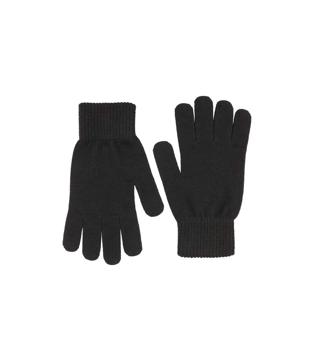 Mens Knitted Everyday Gloves Black Mountain Warehouse-4