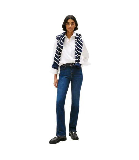 Womens/ladies Denim Regular Jeans Dark Blue Tommy Hilfiger