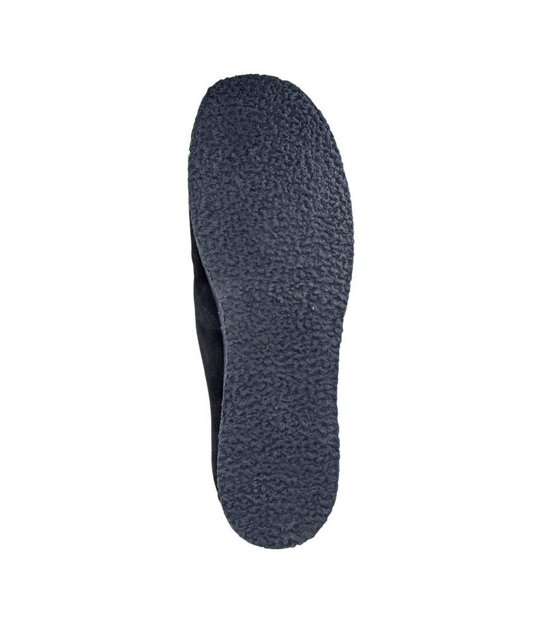 Mens Suede Apron Casual Shoes Black Roamers-2