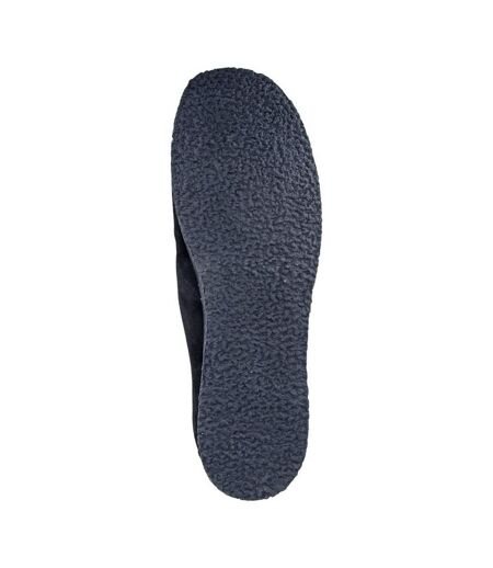 Mens Suede Apron Casual Shoes Black Roamers