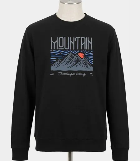CHALLENGER PARK2 — Sweat imprimé noir : l'alliance parfaite du style et du confort