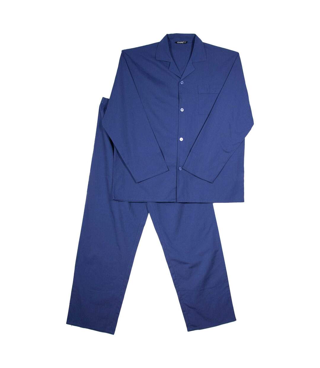 Ensemble De Pyjama Long Homme Bleu Marine Keanu-1