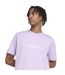 Mens Essentials Linear Single Jersey T-shirt Plum Adidas-4
