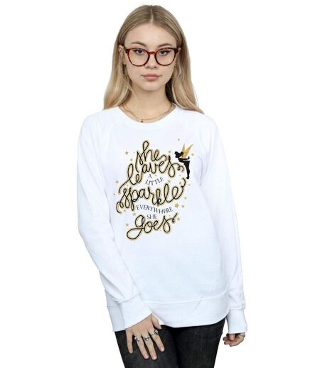 Disney Sweatshirt Femmes/Dames Fée Clochette Étoiles (Blanc) - UTBI11868