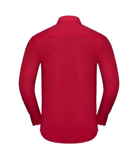 Chemise homme rouge classique Russell Collection Russell Collection