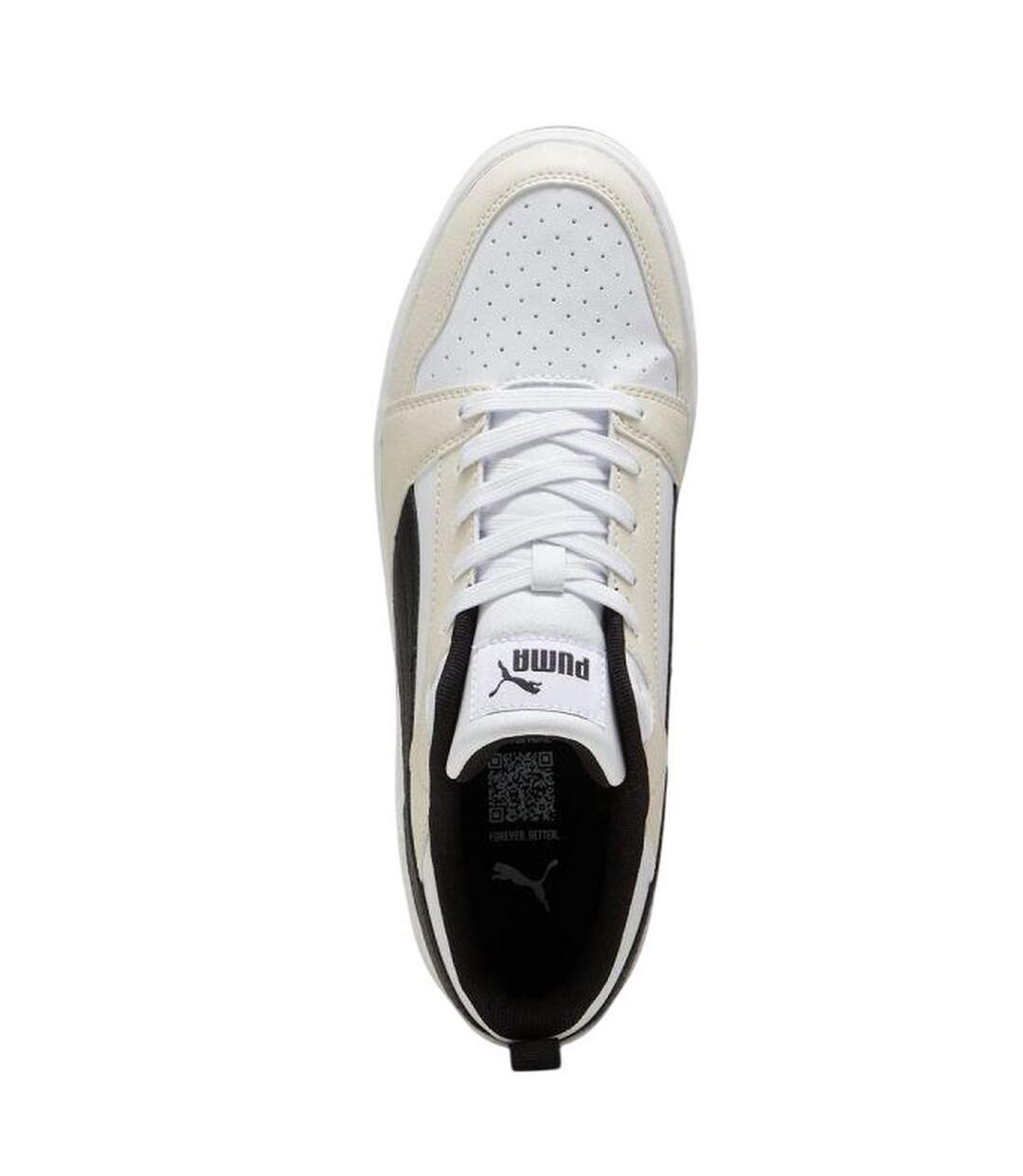 Baskets Rebound V6 Femme Blanc Beige Noir Puma-3