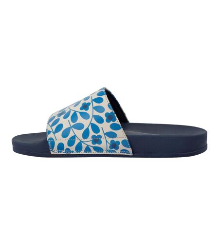 Claquettes orla kiely femme bleu Regatta