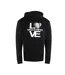Womens/ladies Love Bold Logo Hoodie Black Love Moschino-1
