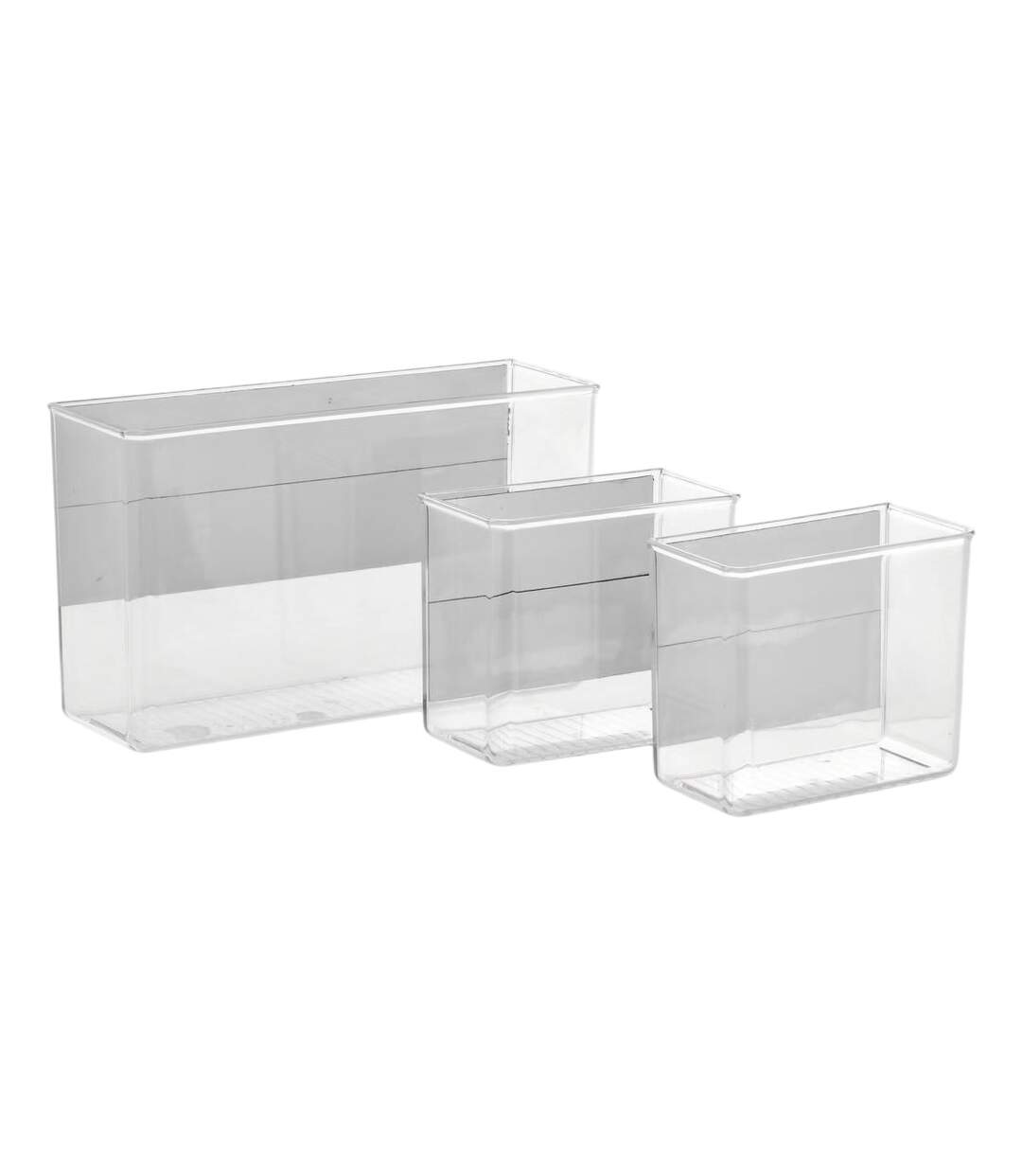 Lot de 3 Organiseurs Aimantés Magnetic 28cm Transparent-1