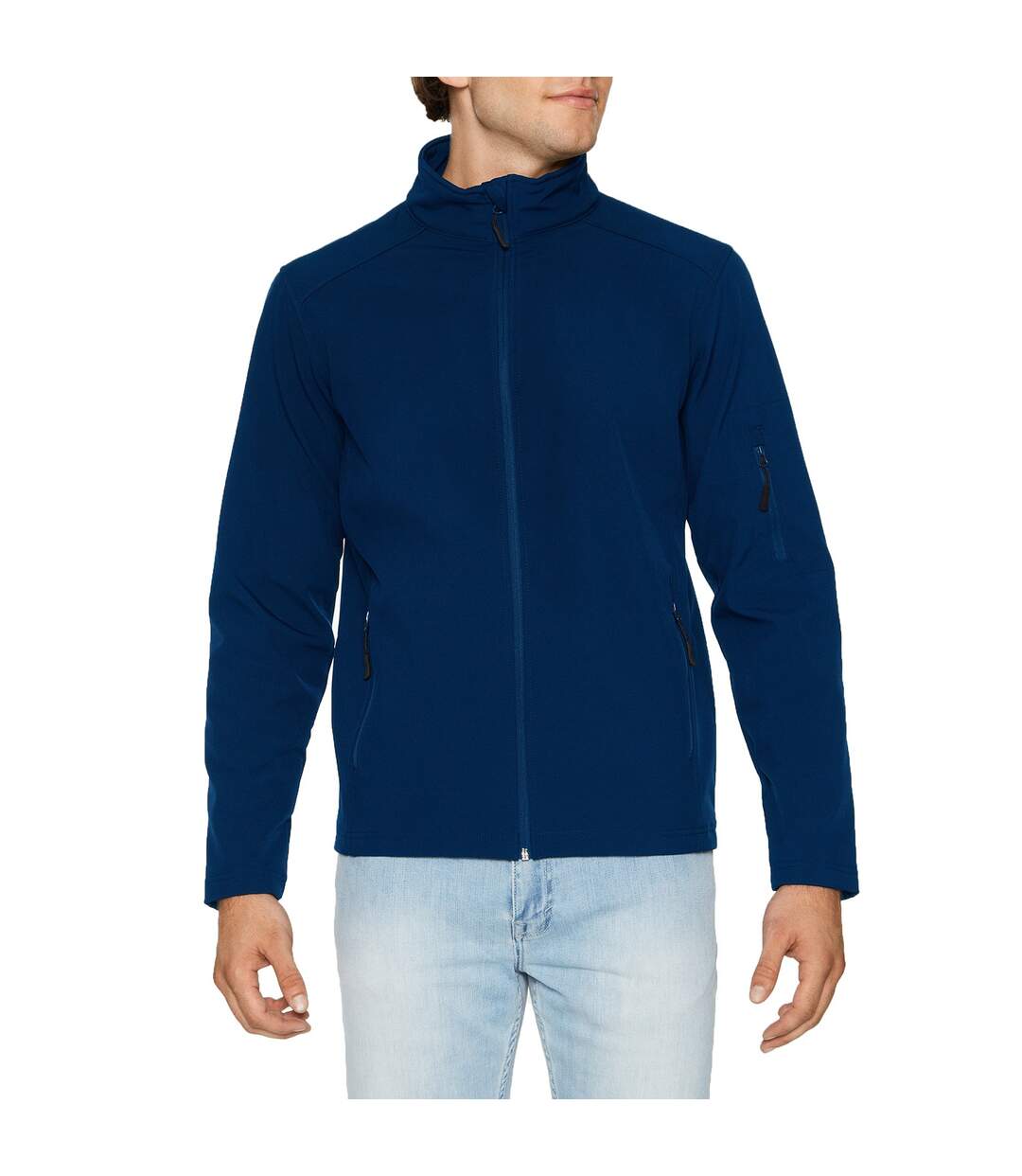 Adults Unisex Hammer Softshell Jacket Navy Gildan-3