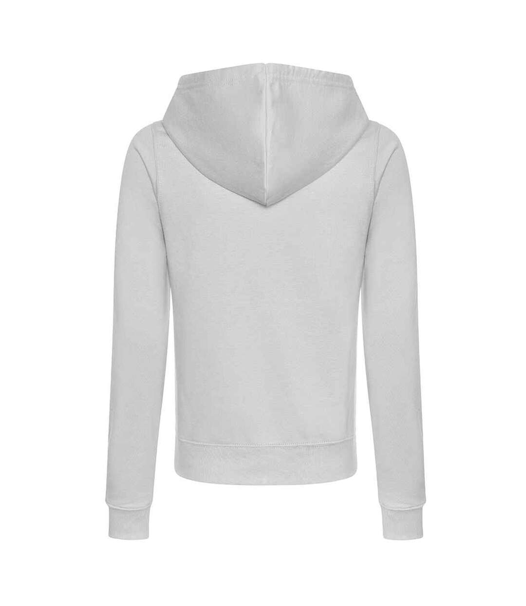 Womens/ladies College Heather Full Zip Hoodie Heather Grey Awdis-3