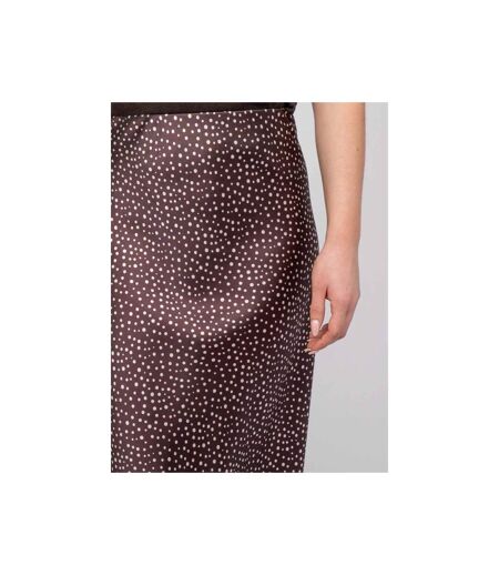 Jupe longue satin motif pois XORIL - Dona X Lisa