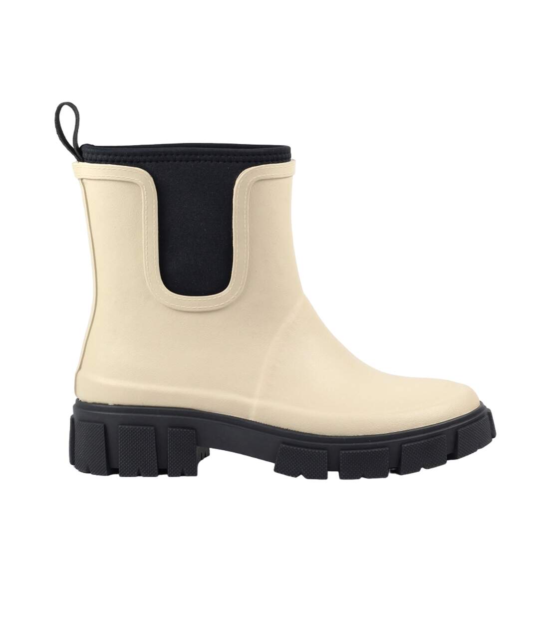 Bottes de pluie lake femme blanc cassé Lazy Dogz-3