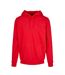 Sweat À Capuche Homme Rouge Vif Build Your Brand-1