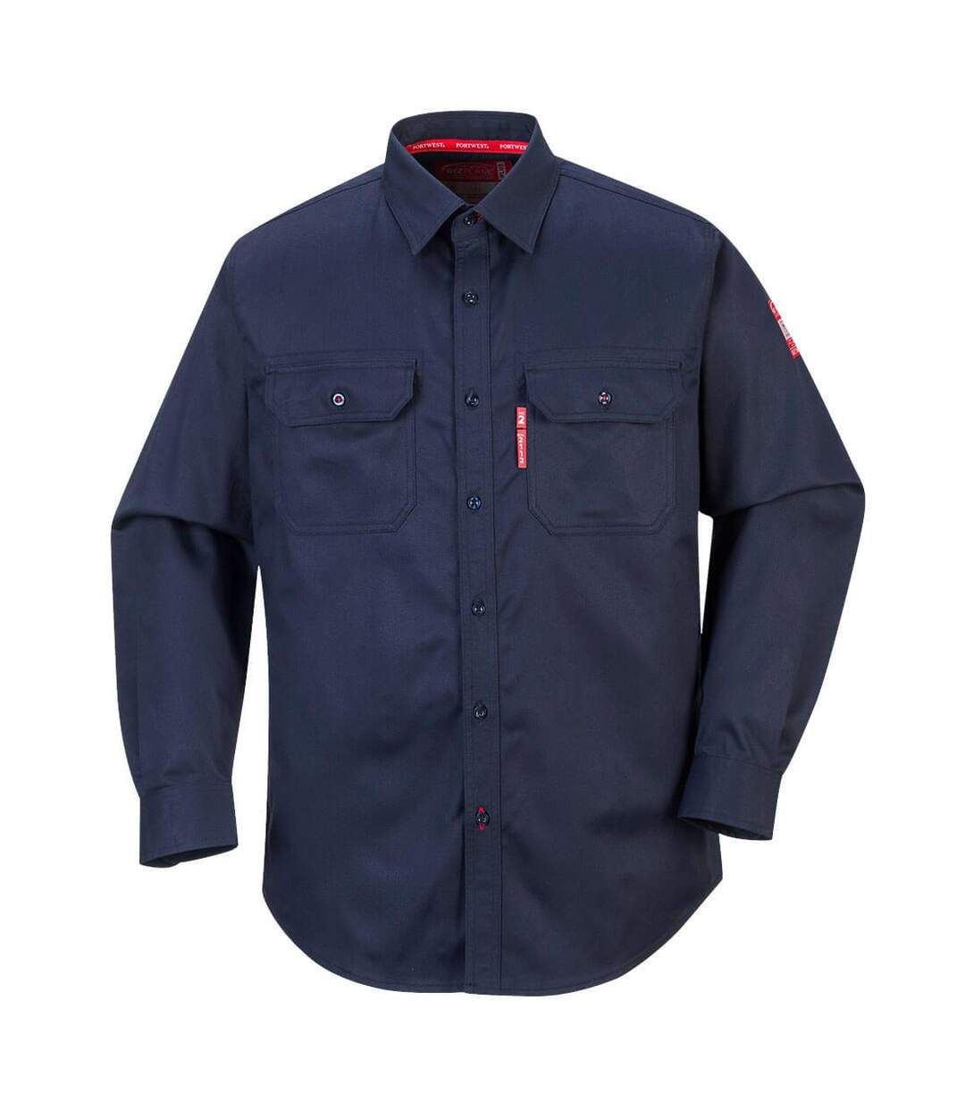 Chemise homme bleu marine Portwest-1