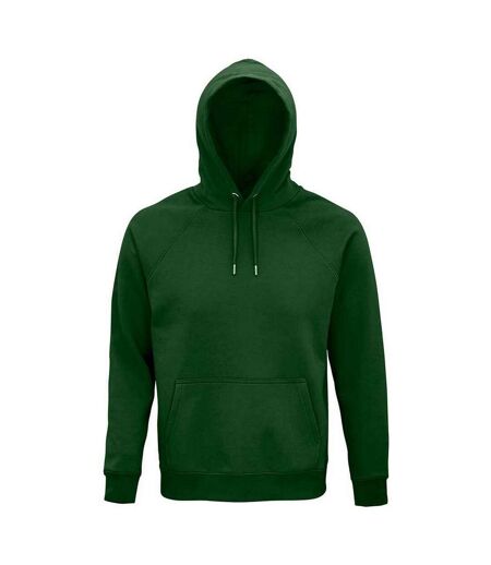 Unisex Adult Stellar Organic Hoodie Bottle Green SOLS