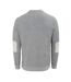 Sweat Motif/style Logo Homme Gris Foncé Chiné Howick-2