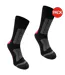 Pack Of 2  Womens/ladies Walking Socks  Black Fucshia Passion Karrimor-1