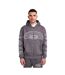 Mens Compton Full Zip Hoodie Grey Mercier-1