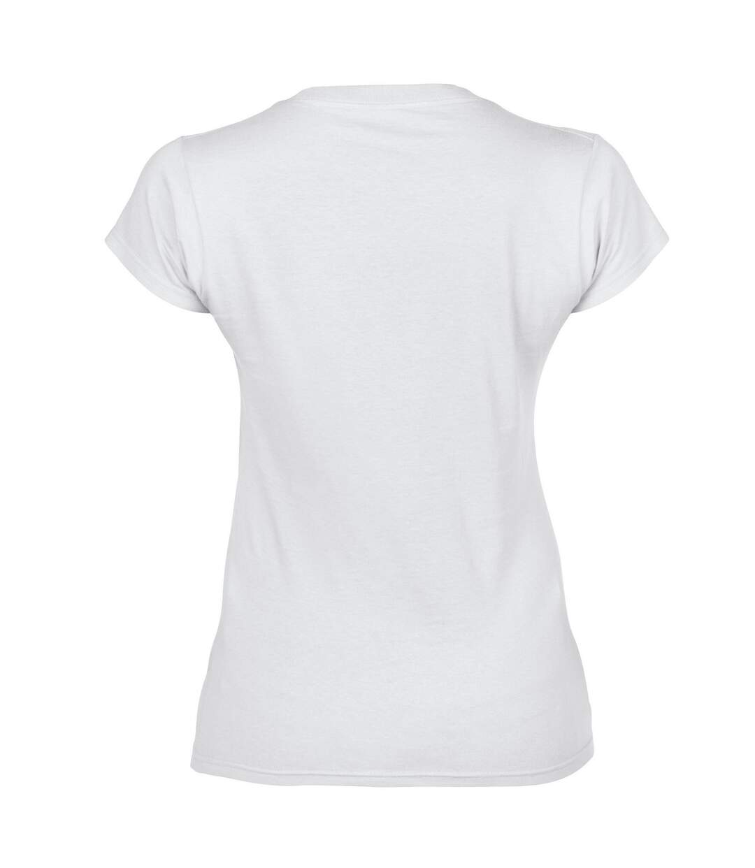 T-shirt femme blanc Gildan-2